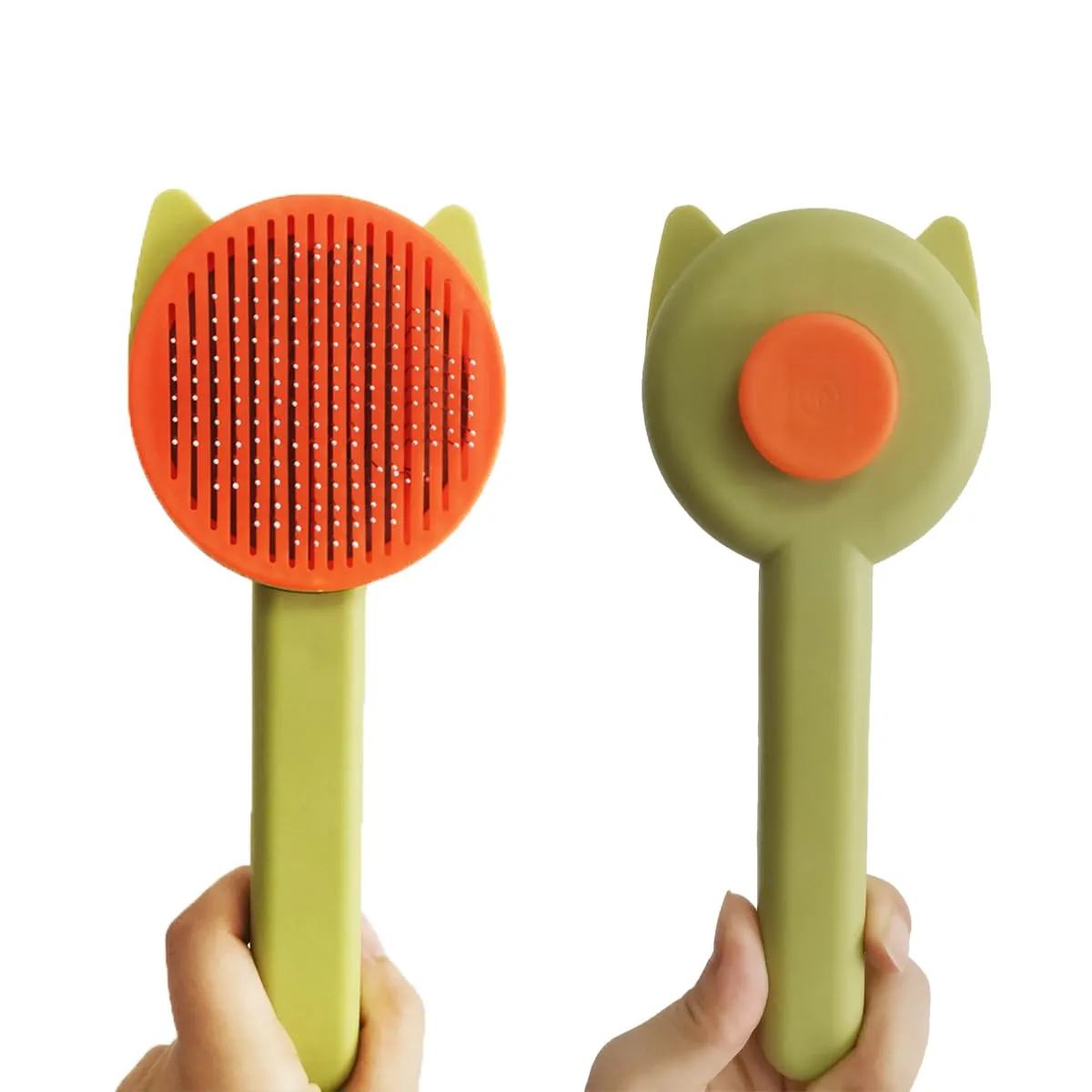 10PCS Cat&Dog Grooming Brush Kit,Self-Cleaning Grooming Brush Removes Loose Hair，Pet bath brush,Bath Massage Glove Brush, Nail Clipper, Flea Comb 10PCS