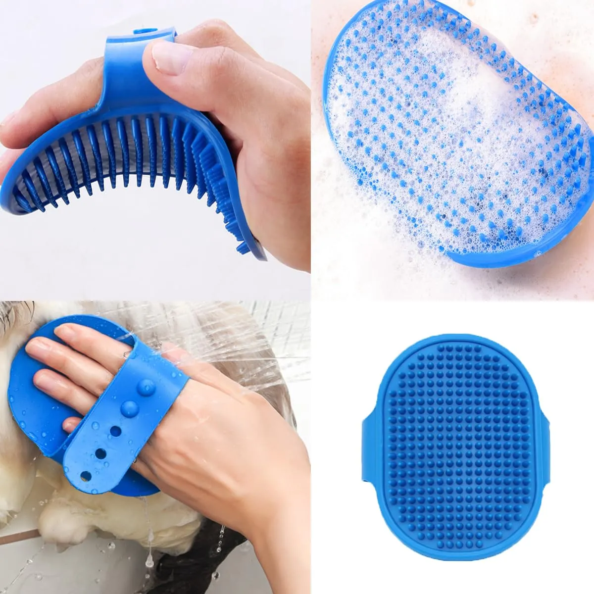 10PCS Cat&Dog Grooming Brush Kit,Self-Cleaning Grooming Brush Removes Loose Hair，Pet bath brush,Bath Massage Glove Brush, Nail Clipper, Flea Comb 10PCS