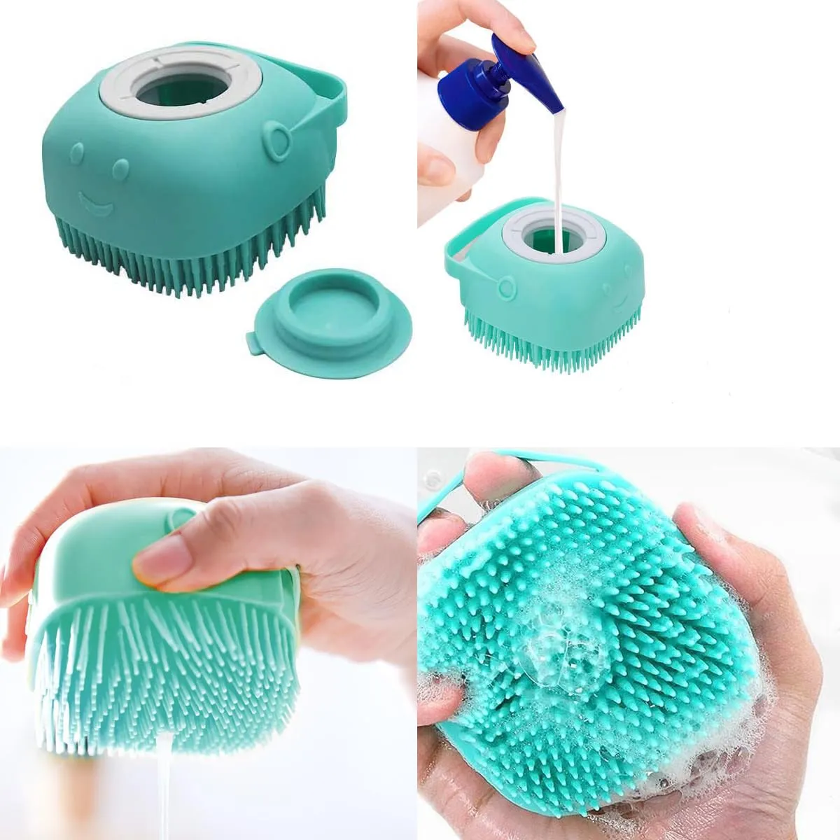 10PCS Cat&Dog Grooming Brush Kit,Self-Cleaning Grooming Brush Removes Loose Hair，Pet bath brush,Bath Massage Glove Brush, Nail Clipper, Flea Comb 10PCS