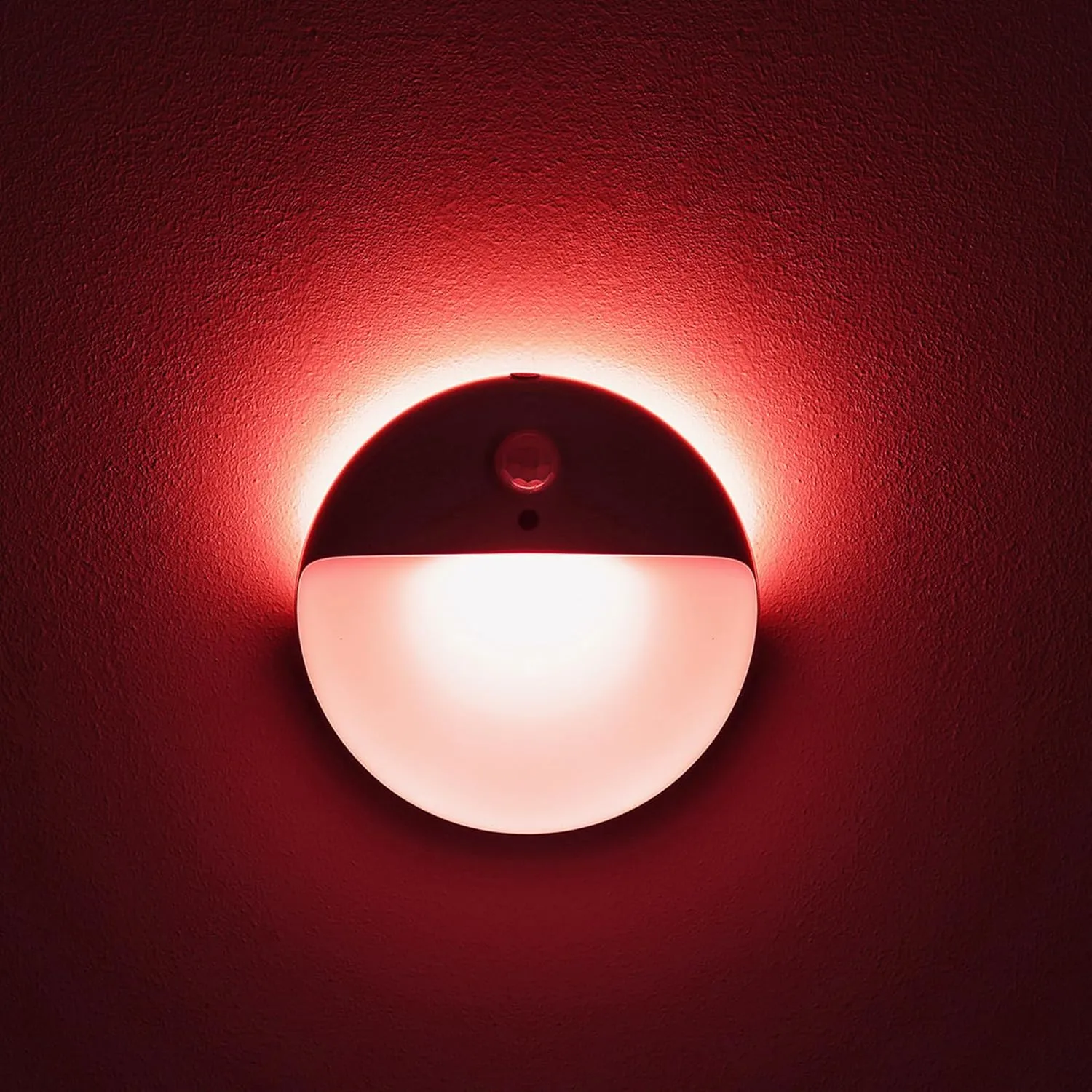 2 Pack Stair Lights Indoor, Stick on Lights, Motion Sensor Night Light, Dimmable, 3 Modes, Portable Battery Night Light for Travel, Tents, Kids, Toliet, Bathroom, Bedroom, Red, as Gifts