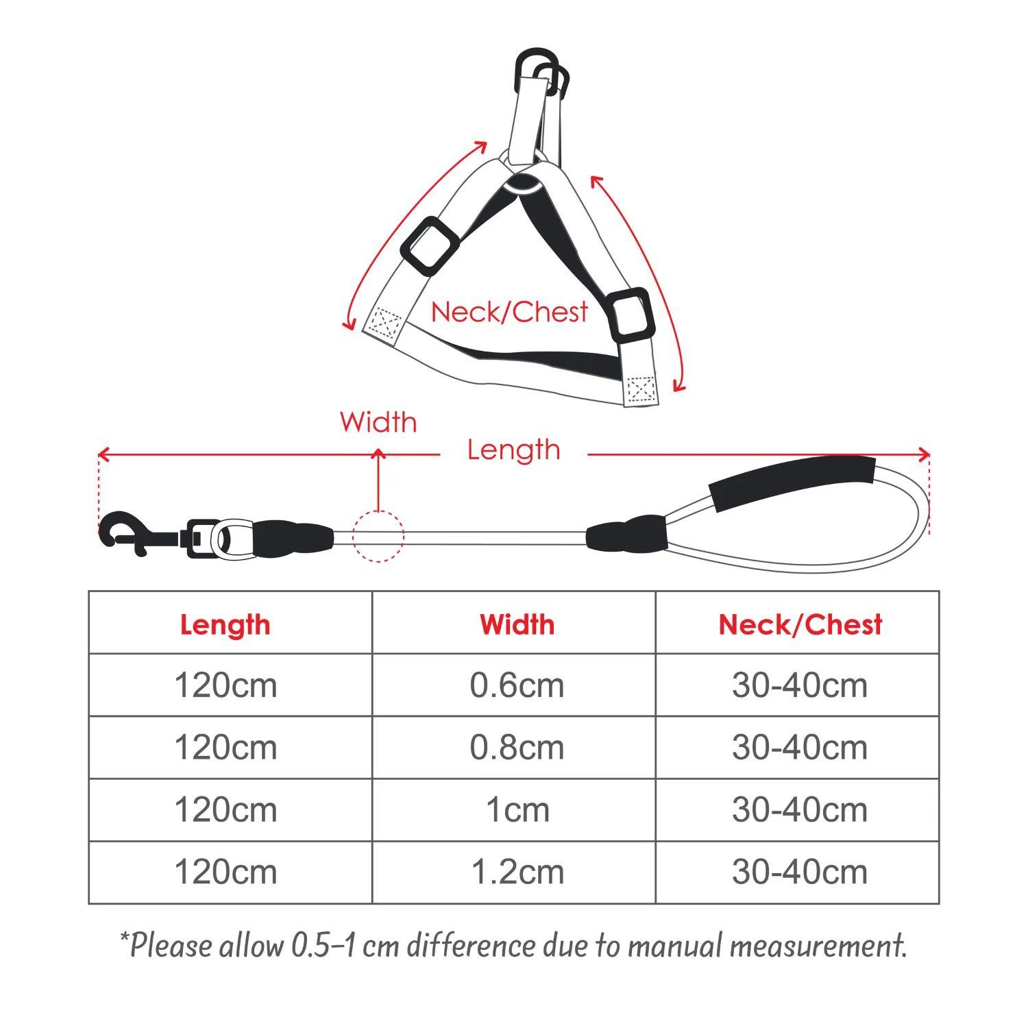 2gather Harness and Lead with Sponge Handle (Blue)