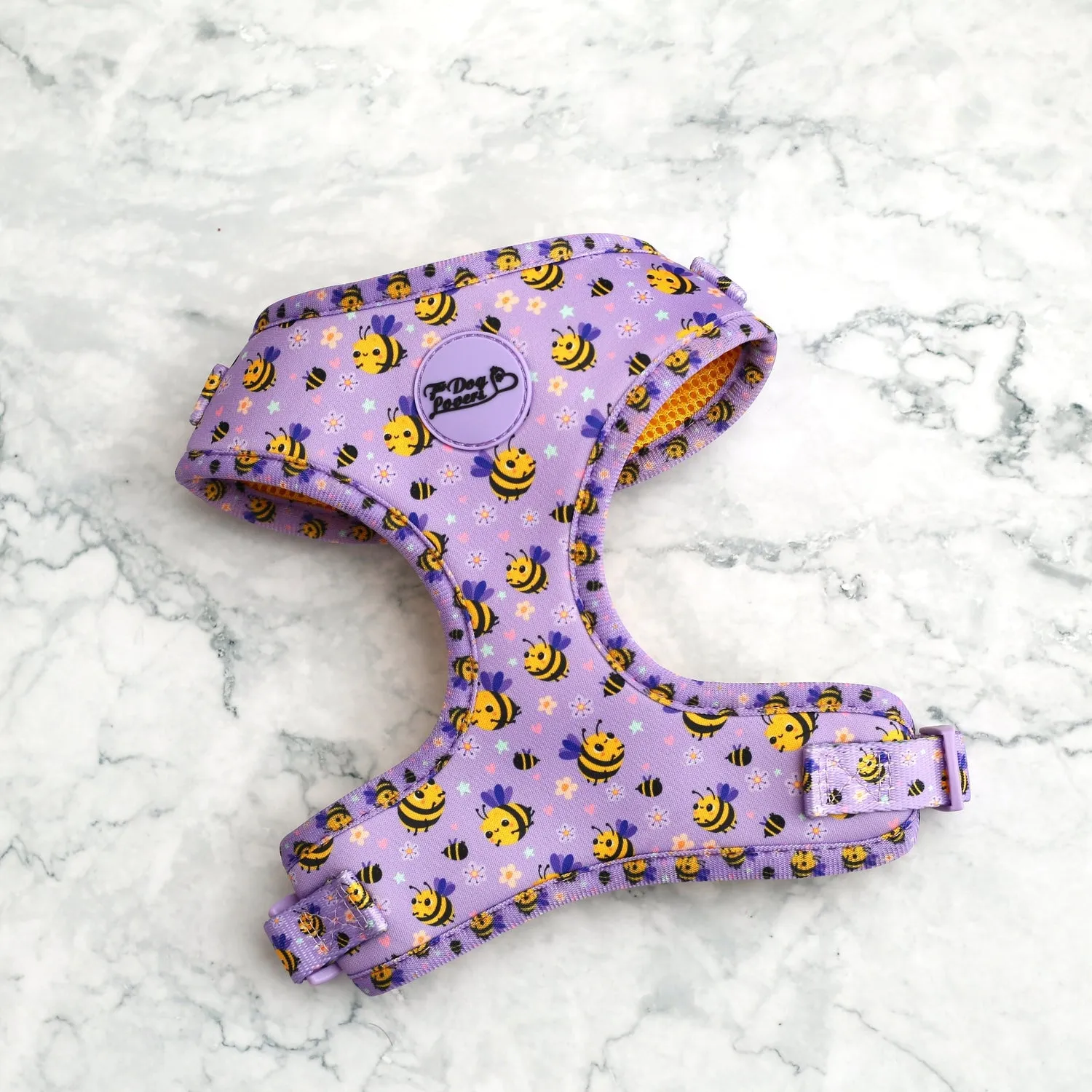Adjustable Dog Harness Don't Worry, Bee Happy