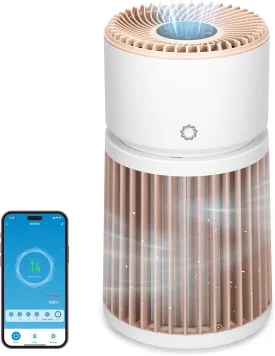 Airthereal H13 HEPA Air Purifier for Pet with Washable Filter, Air Cleaner for Cat Hair, Pet Dander, Odor, Dust, Smoke, with Air Quality Sensor, Sleep Mode, 360Air Intake for Home, Glory Days AGH400