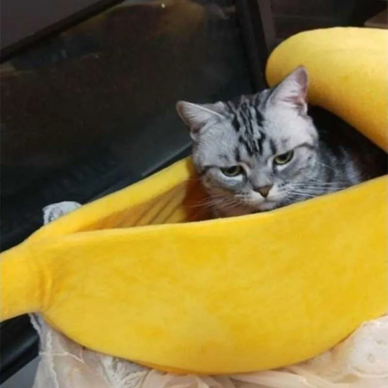 Banana Shaped Dog/Cat Bed