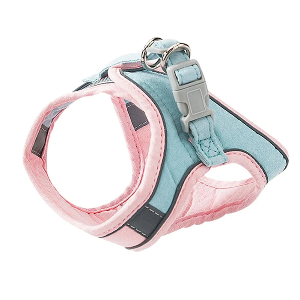 Best Cat Dog Vest Harness With Leash Set Reflective Strip Quick Release