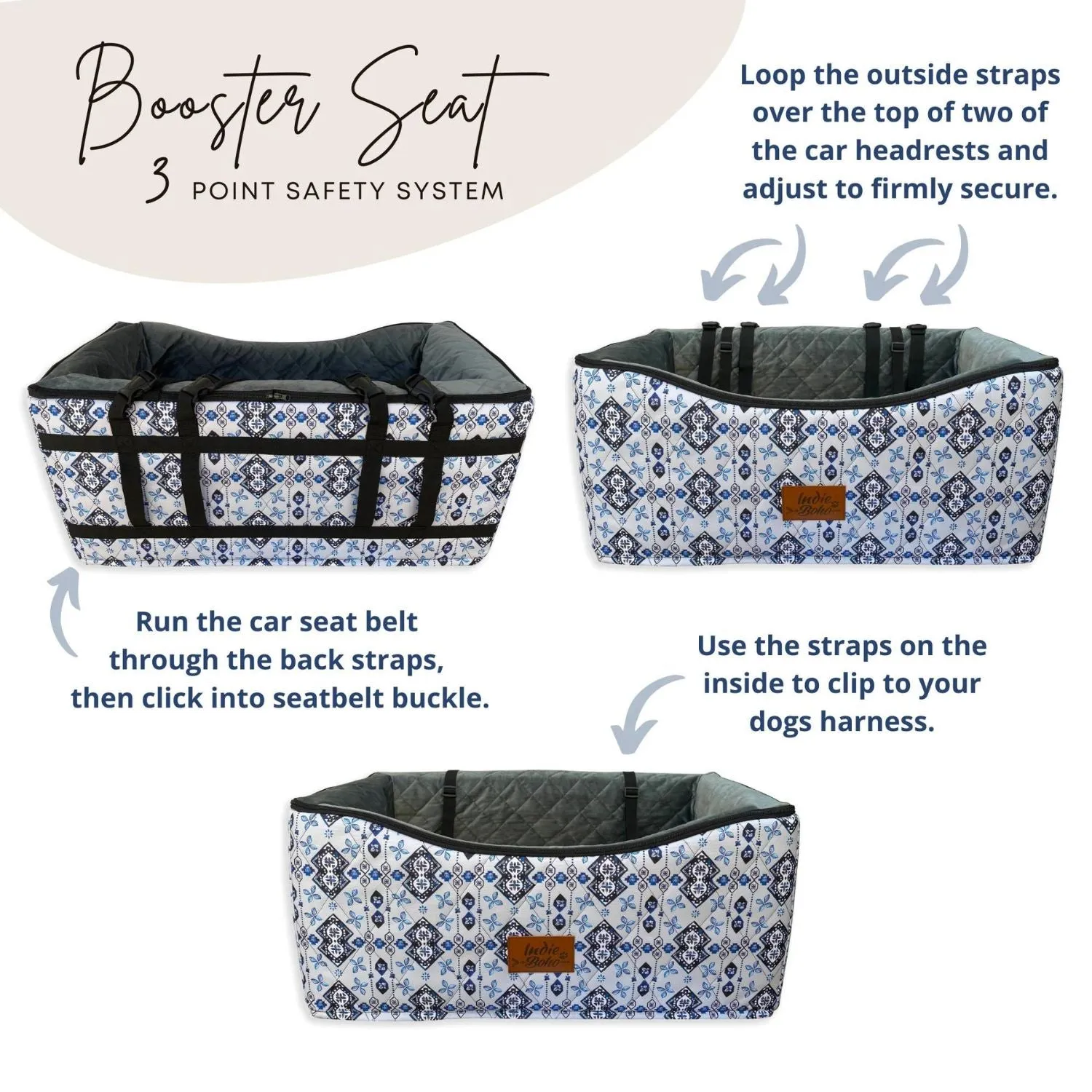 Car Pet Booster Double Seat | Sunset Cockatoo