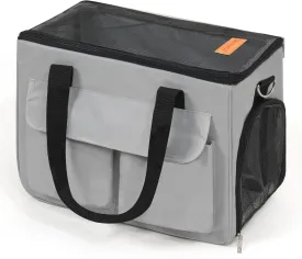 Cat & Dog Carrier for Pets Up to 15 Lbs, Airline Approved Soft-Sided Collapsible Pet Carrier for Cats & Dogs, Cat Carrier with Breathable Mesh, Padded Interior  Ideal for Car Rides, Daily Use(Grey)