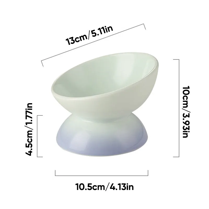 Ceramic Elevated Pet Food Bowls
