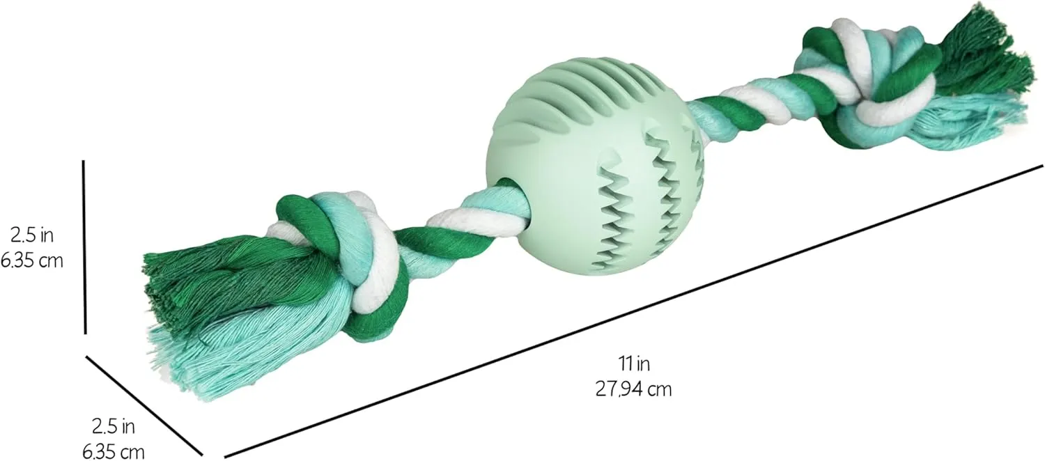Chew King Dental Dog Toy Collection, Ball Rope Clinically Proven to Remove Plaque