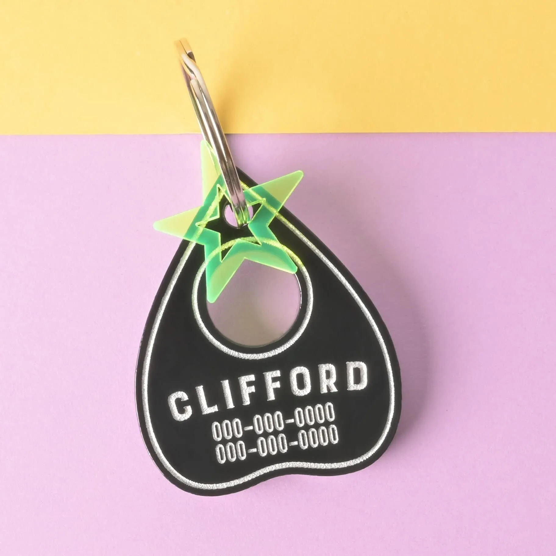 Clifford, Ouija Planchette, Personalized Pet Tag