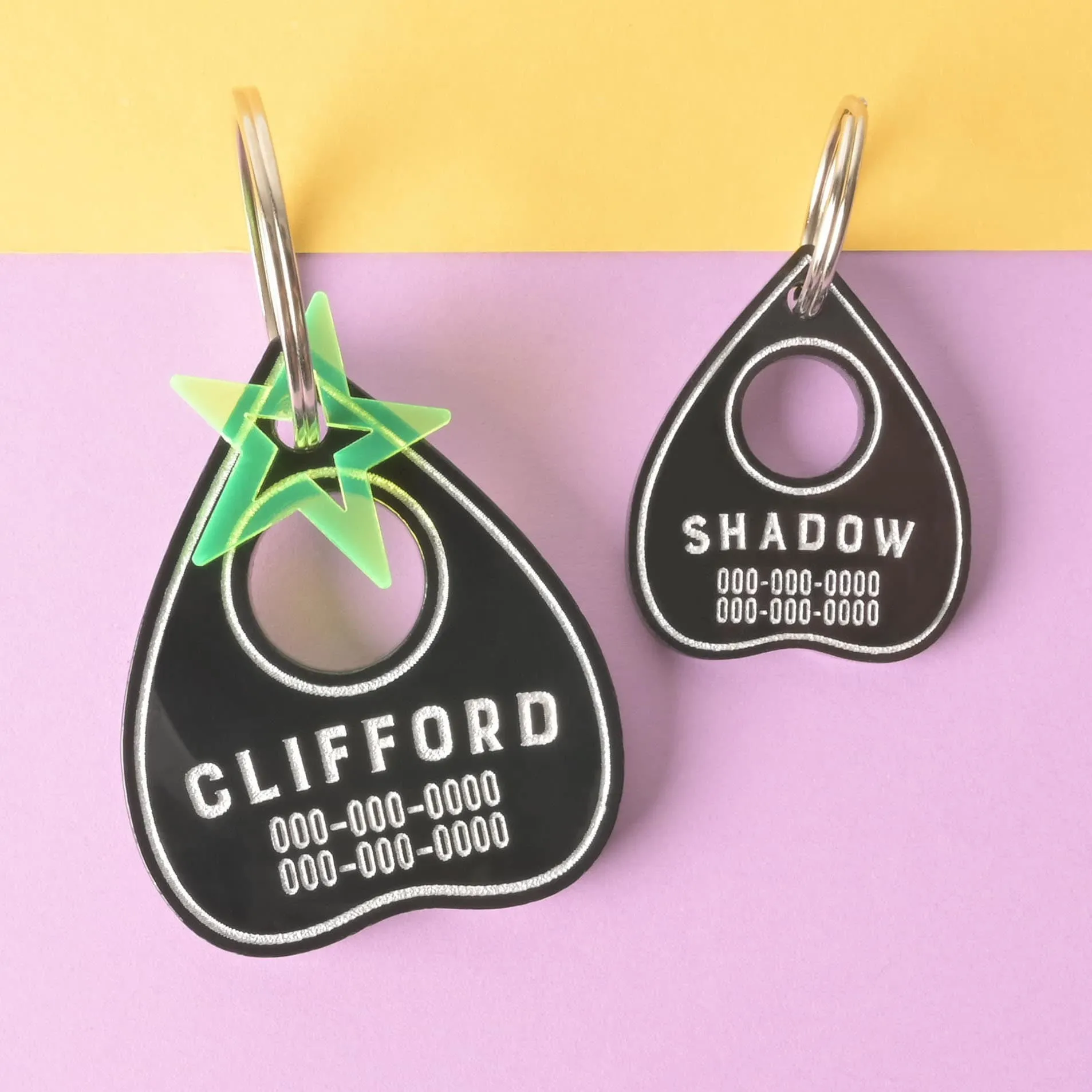 Clifford, Ouija Planchette, Personalized Pet Tag