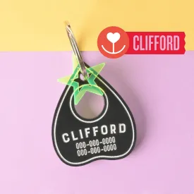 Clifford, Ouija Planchette, Personalized Pet Tag