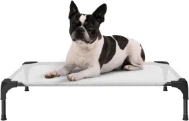 Cooling Elevated Dog Bed, Portable Raised Pet Cot with Washable & Breathable Mesh, No-Slip Feet Durable Dog Cots Bed for Indoor & Outdoor UseMedium