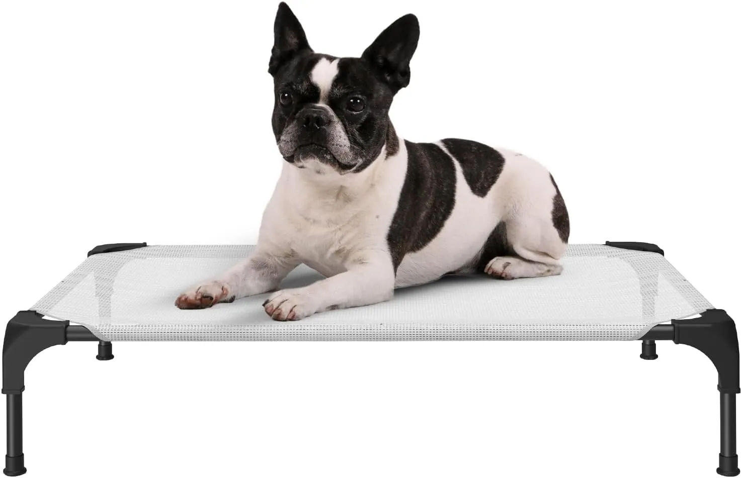 Cooling Elevated Dog Bed, Portable Raised Pet Cot with Washable & Breathable Mesh, No-Slip Feet Durable Dog Cots Bed for Indoor & Outdoor UseMedium