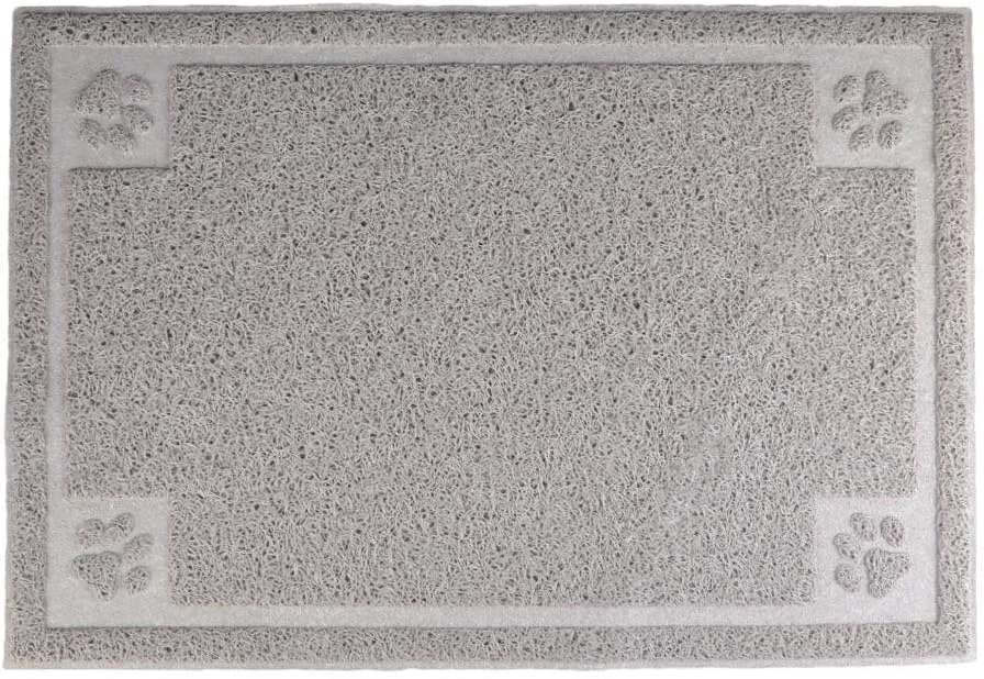 Darkyazi Pet Feeding Mat Large for Dogs and Cats,24"16" Flexible and Easy to Clean Feeding Mat,Best for Non Slip Waterproof Feeding Mat. (Gray Sand)