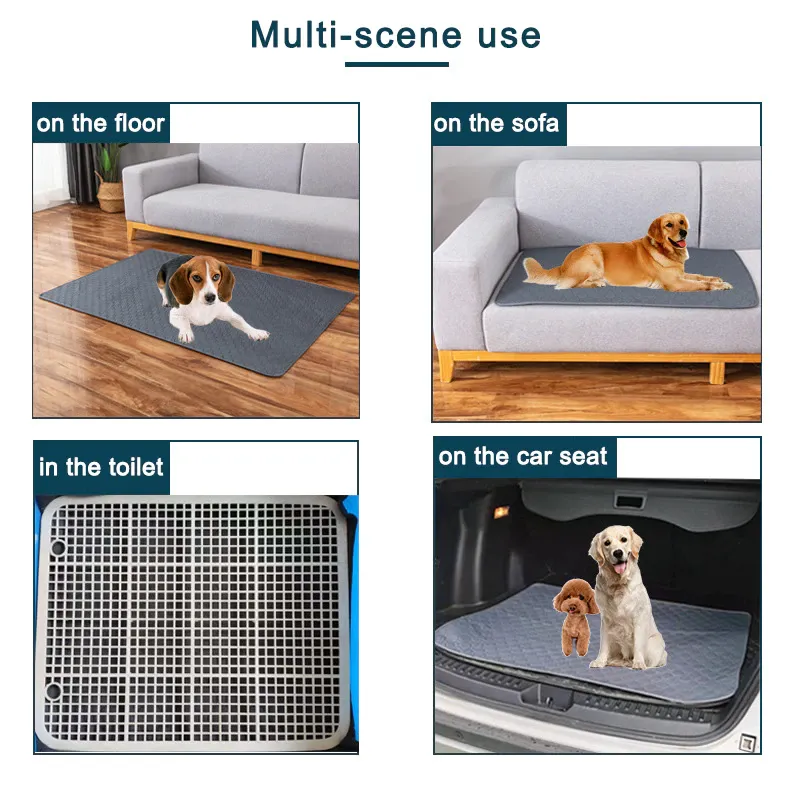 Dog Pee Pad Blanket Reusable Absorbent Diaper Washable