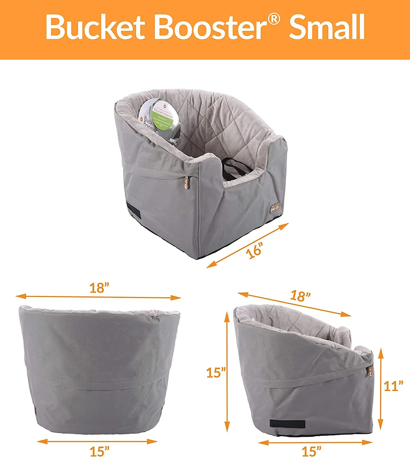 Dog Safety Seat for Cars, Trucks and SUVs - Booster Pet Car Seat - K&H Manufacturing