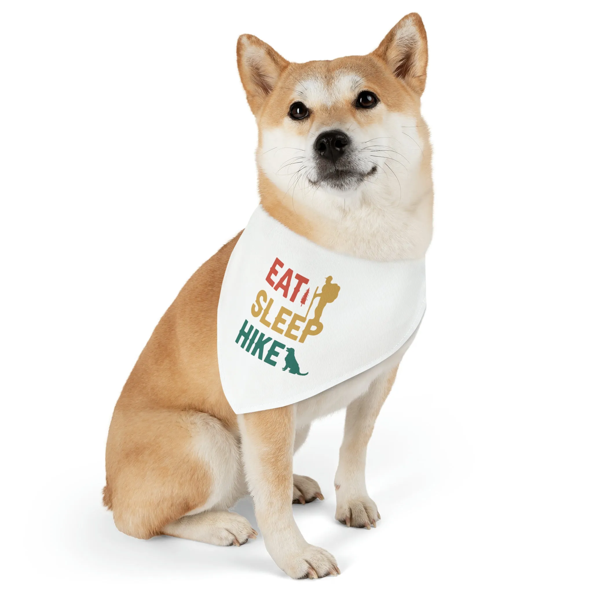 Eat Sleep Hike Pet Bandana Collar
