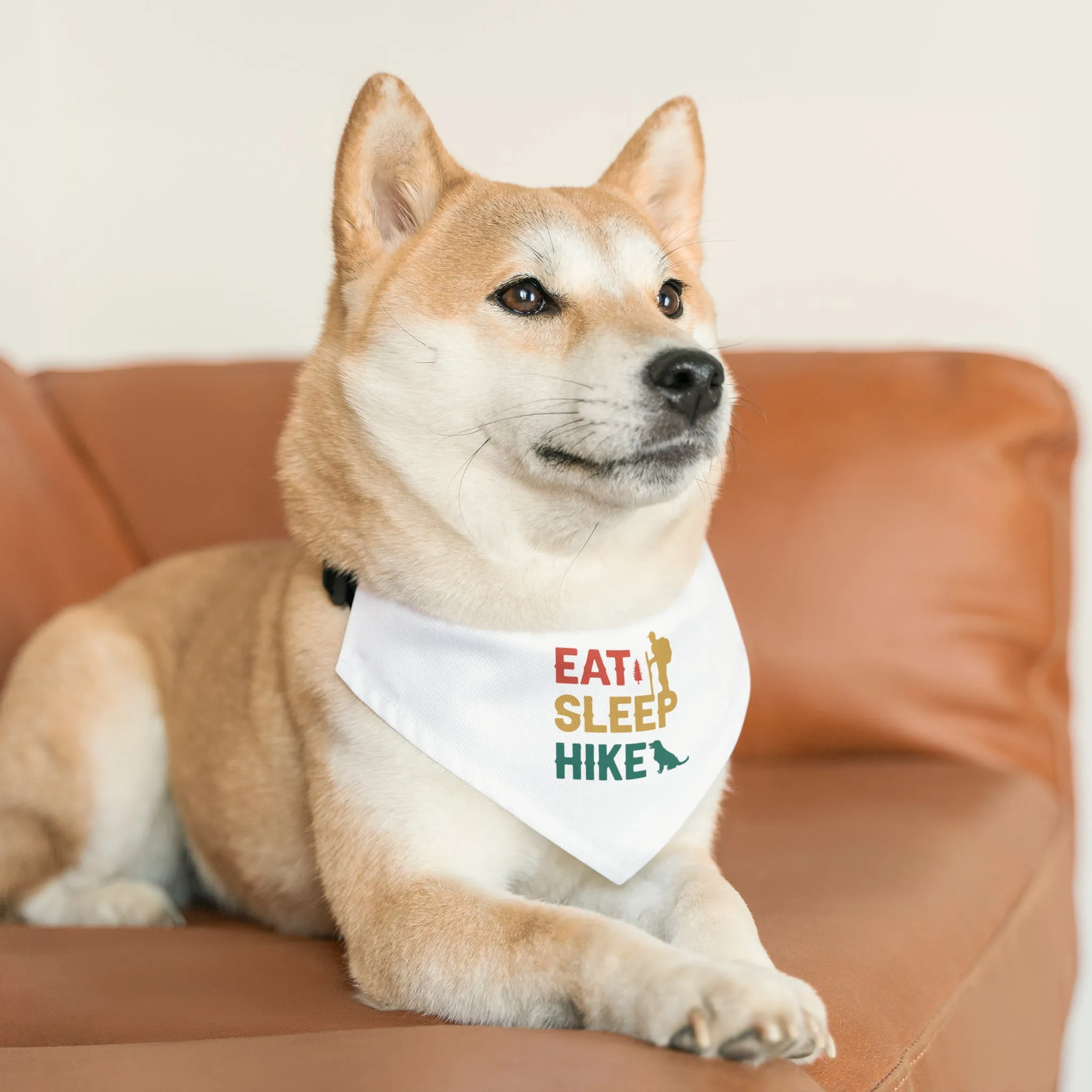 Eat Sleep Hike Pet Bandana Collar