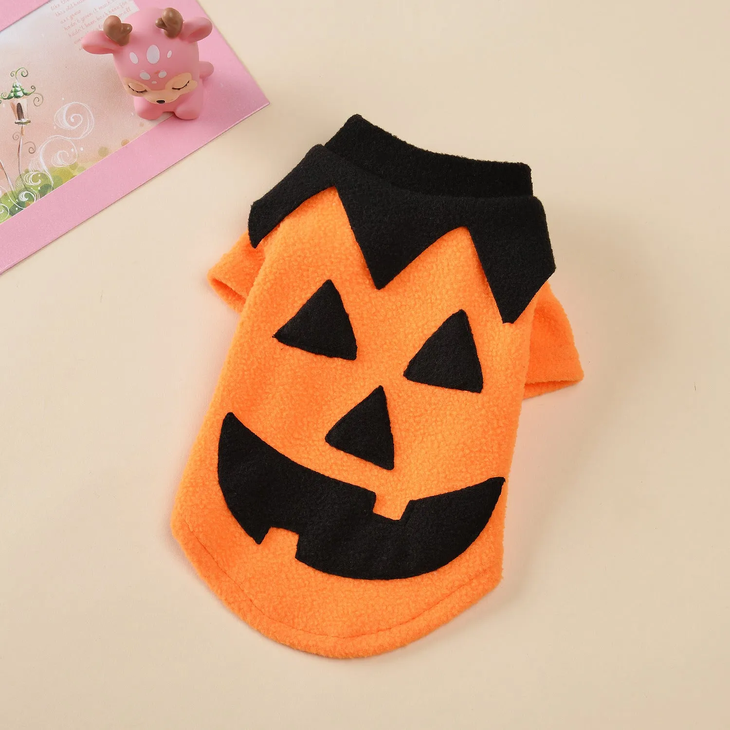 Halloween Pumpkin Costume Pet Clothes | Funny Transformation Dog & Cat Clothing | Small Dog Autumn Outfit | Teddy