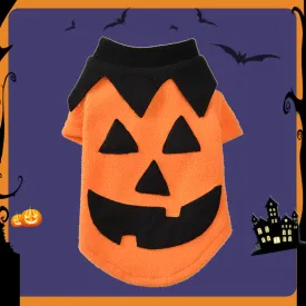 Halloween Pumpkin Costume Pet Clothes | Funny Transformation Dog & Cat Clothing | Small Dog Autumn Outfit | Teddy
