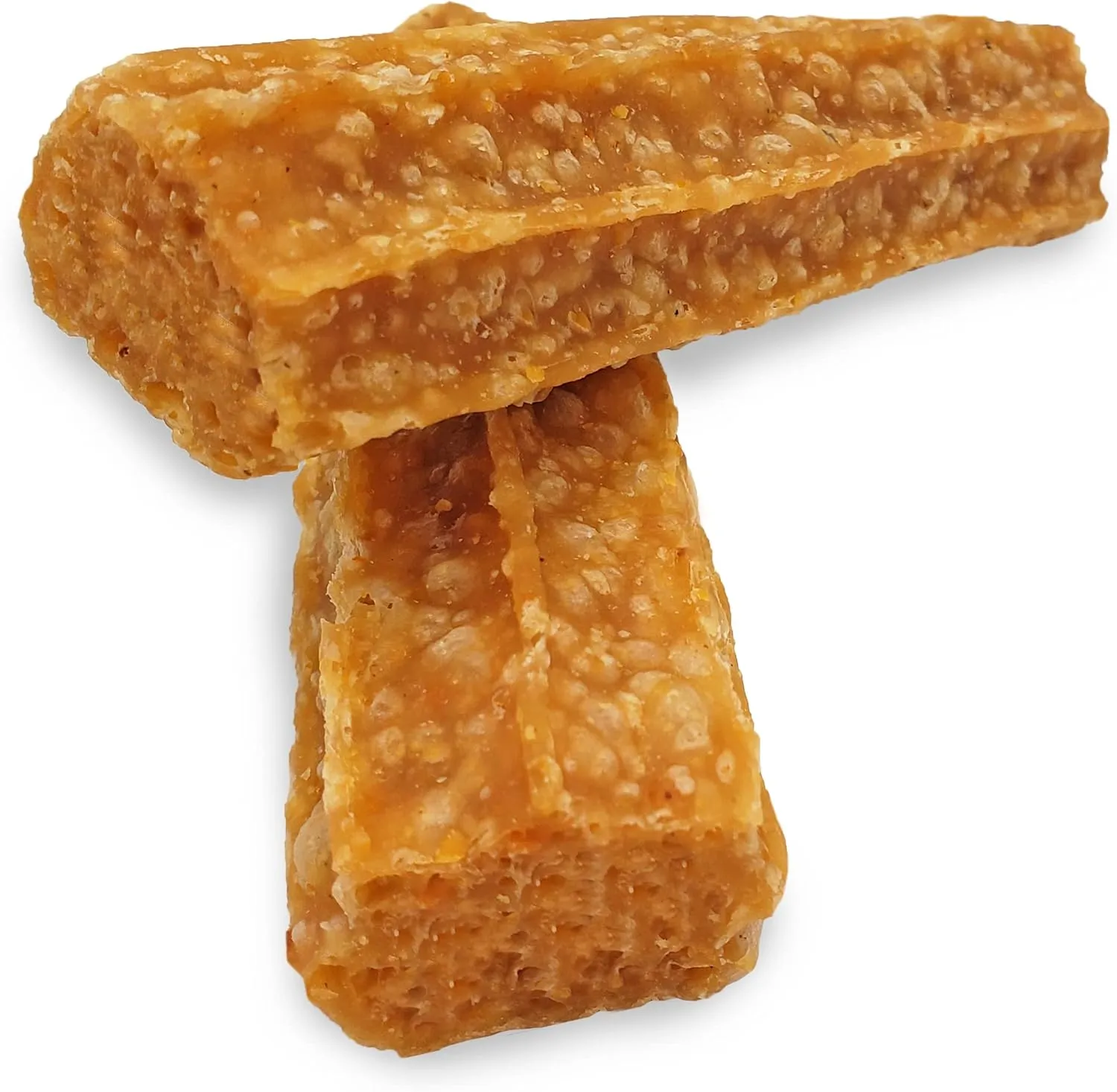 Happy Teeth Natural Cheese Dog Chews | Peanut Butter Flavor | Dental Chew | Protein Rich | Gluten Free - Lactose Free - Wheat Free - Soy Free | 2 Happy Teeth Chews per Resealable Pouch