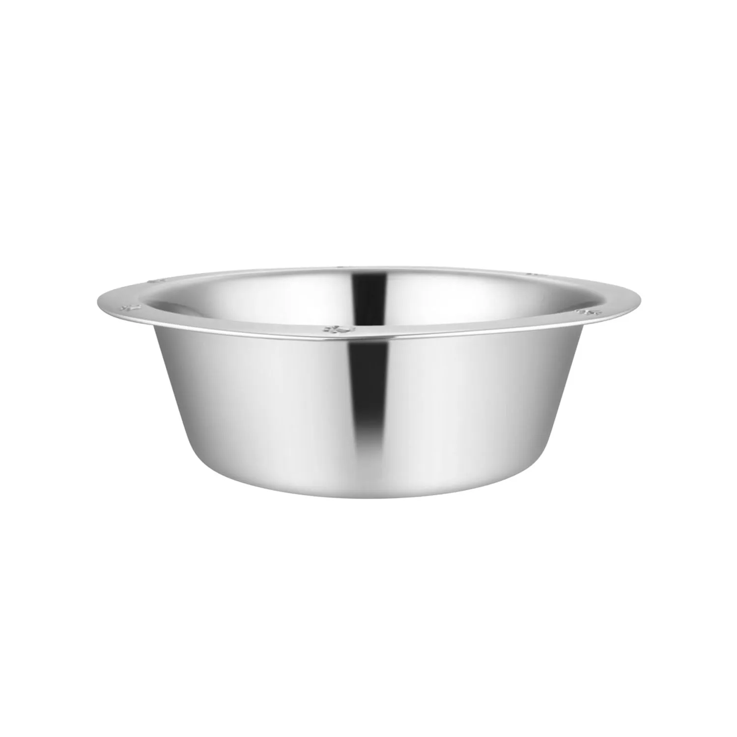 Jeffers Stainless Steel Wide-Lip Food & Water Pet Bowls