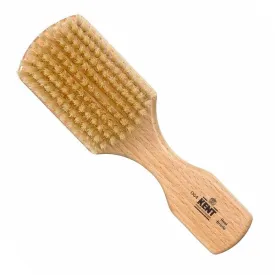 Kent Men's Finest Beechwood Pure White Bristle Rectangular Club Brush OG4