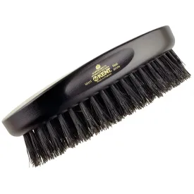 Kent Men's Finest Ebony Wood Pure Black Bristle Oval Brush MN11