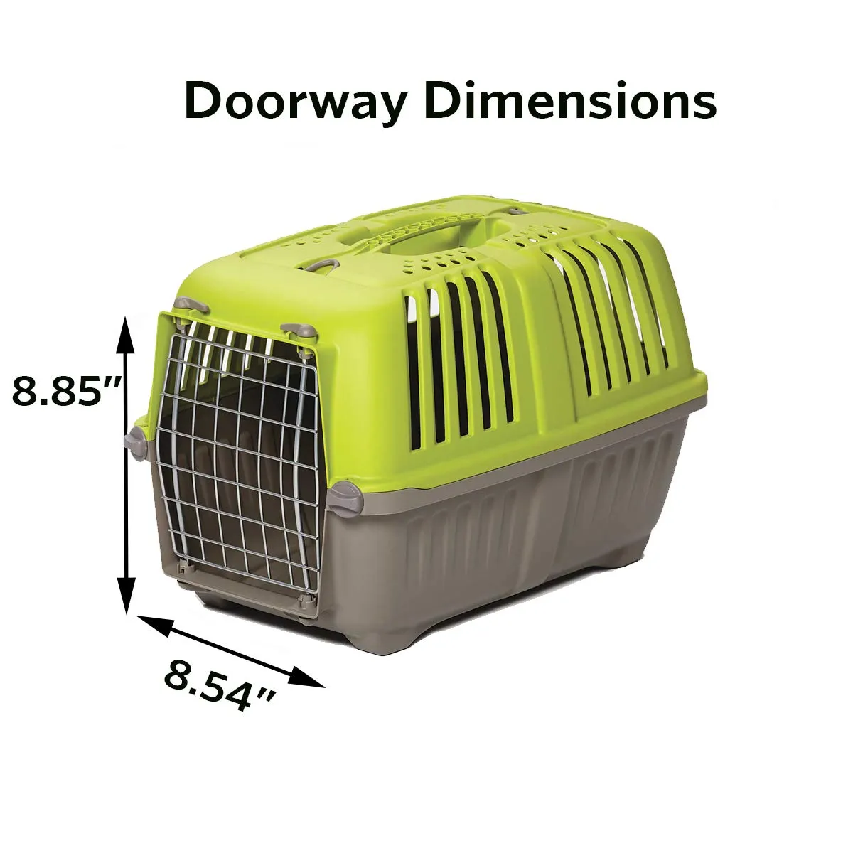 Midwest Spree Hard-Sided Travel Cat and Dog Kennel Carrier - Green - 22" X 14" X 14" Inches
