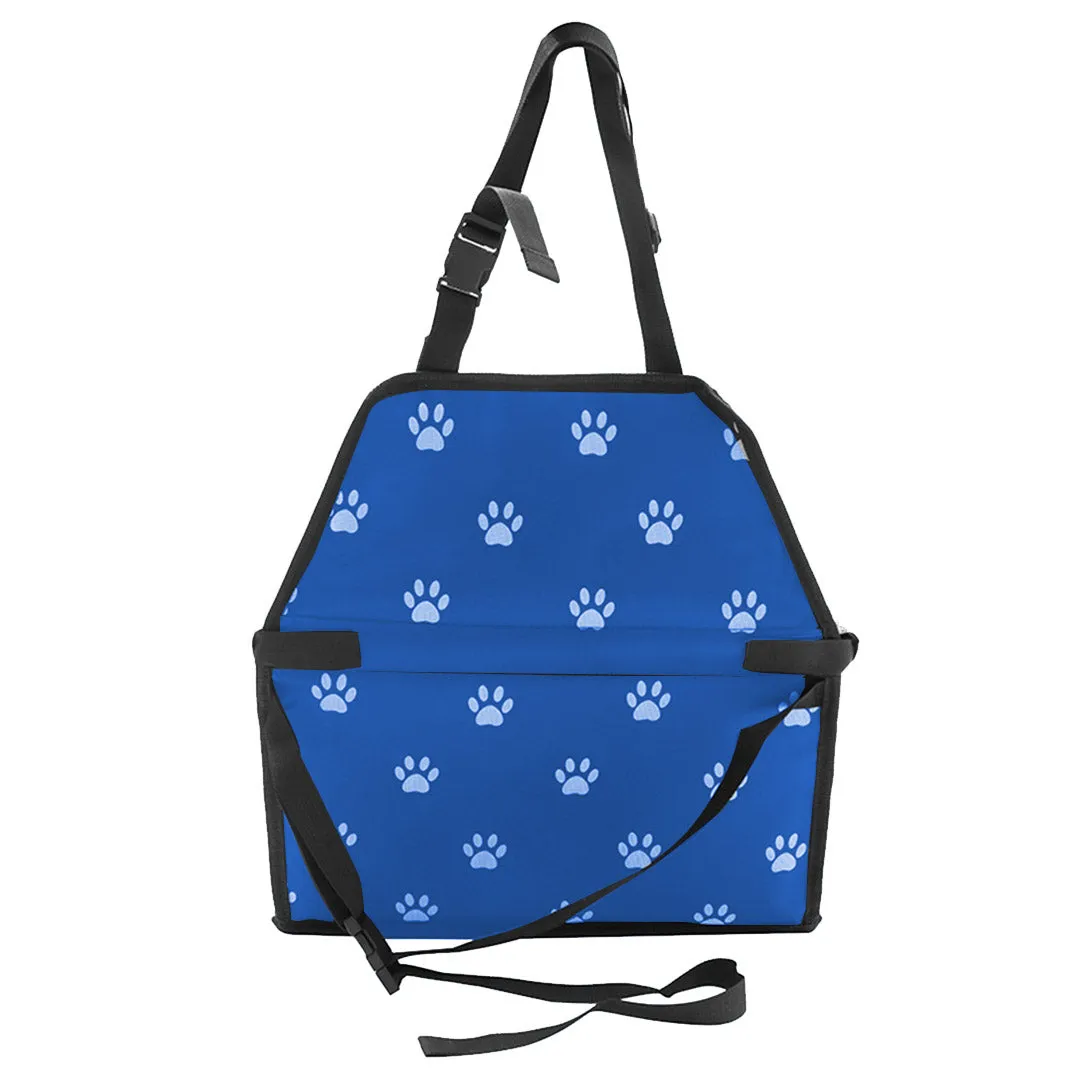 NNEAGS Waterproof Pet Booster Car Seat Breathable Mesh Safety Travel Portable Dog Carrier Bag Blue
