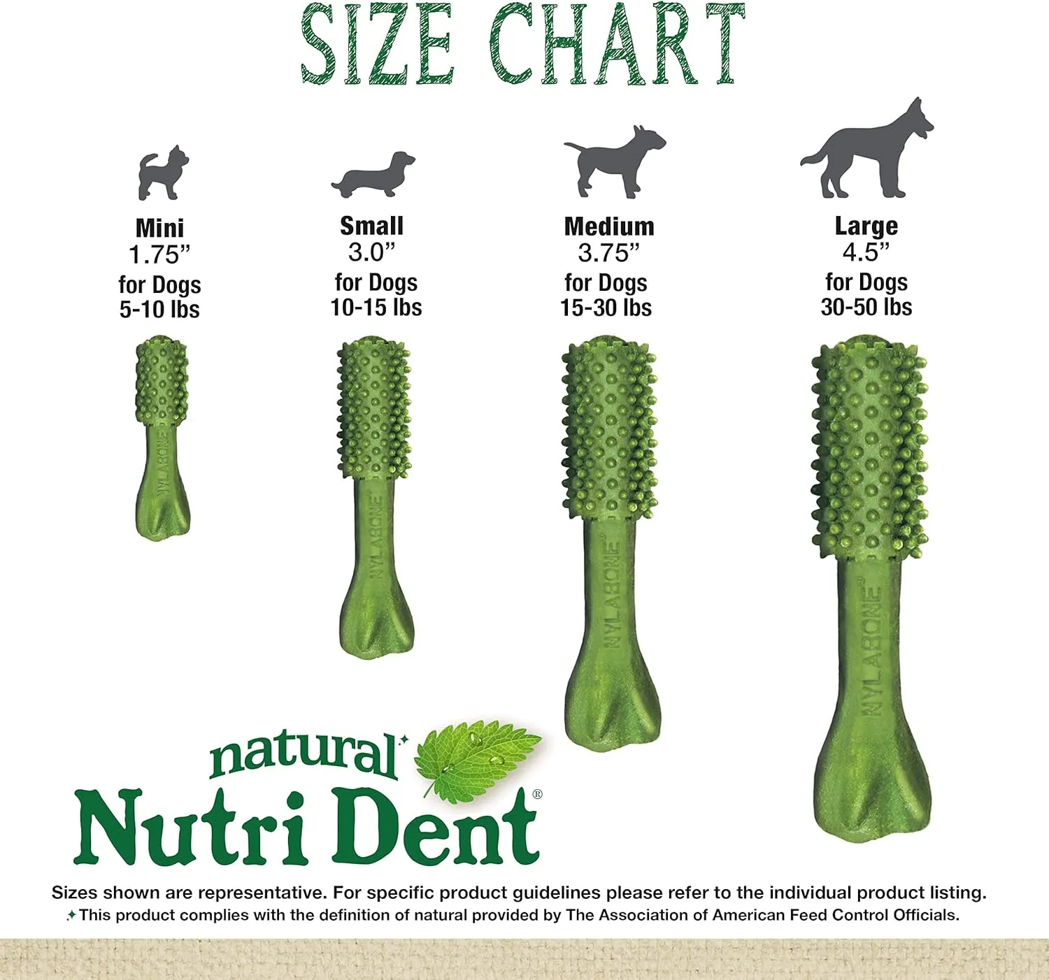 Nylabone Nutri Dent Dog Dental Chews - Natural Dog Teeth Cleaning & Breath Freshener - Dental Treats for Dogs - Fresh Breath Flavor, Small (28 Count)