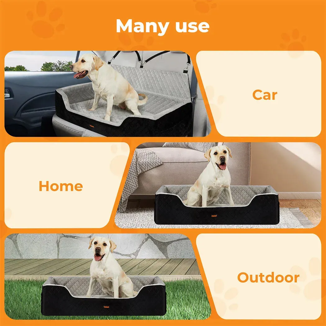 Pawz Dog Car Booster Seat Belt Safety Protector Pet Travel Bed Basket Washable