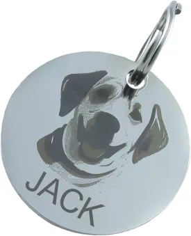 Personalized Pet Tags,Round Chew-Proof Stainless Steel With Breed Icons for Every Dog Breed & Size