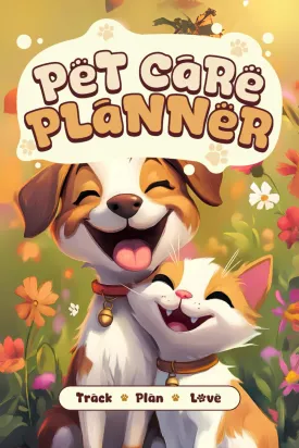 Pet Care Planner: Your All-in-One Journal for Pet Health, Wellness & Daily Activities: Including Veterinary Records, Medication Tracking & Care Schedules Paperback  January 27, 2025
