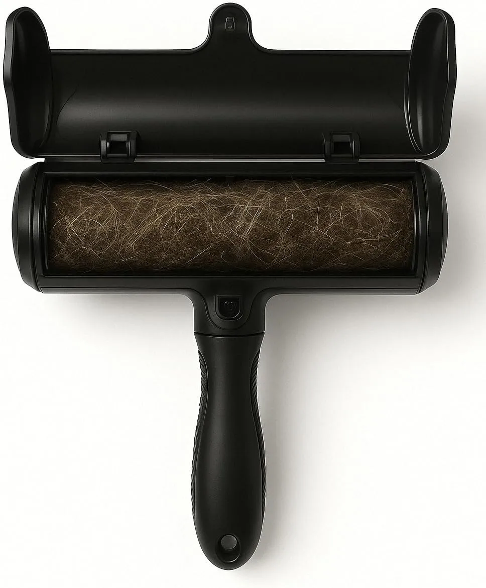 Pet Hair Remover Roller  Reusable Lint Roller for Dogs & Cats, Furniture, Carpet, Clothes & Bedding  No Adhesive, Eco-Friendly & Extra Sticky