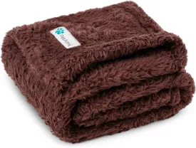 PetAmi Dog Blanket for Small Medium Dogs Brown, Fluffy Soft Puppy Blanket, Sherpa Fleece Cat Blanket for Kitten Doggie, Calming Pet Blanket Throw for Couch Sofa Bed Washable, Medium 29x40
