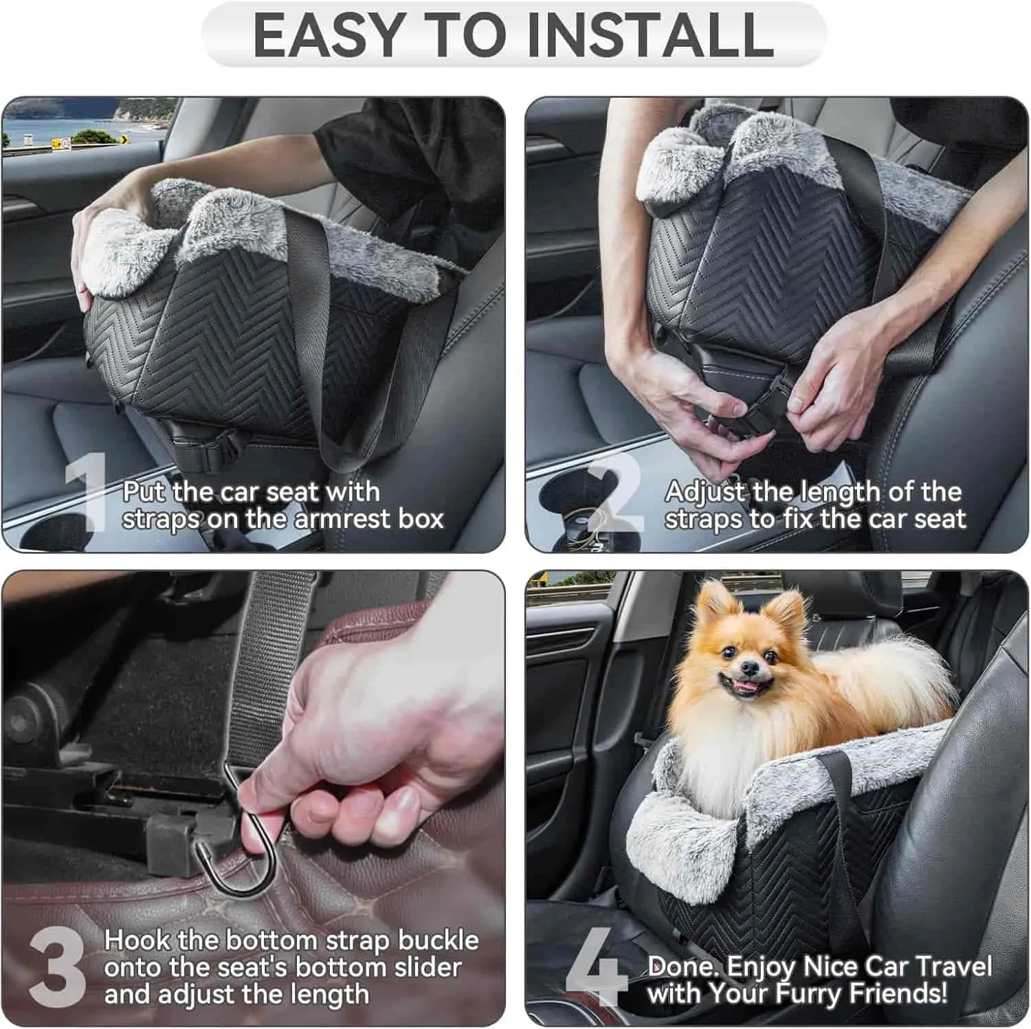 PETSFIT Center Console Dog Car Seat