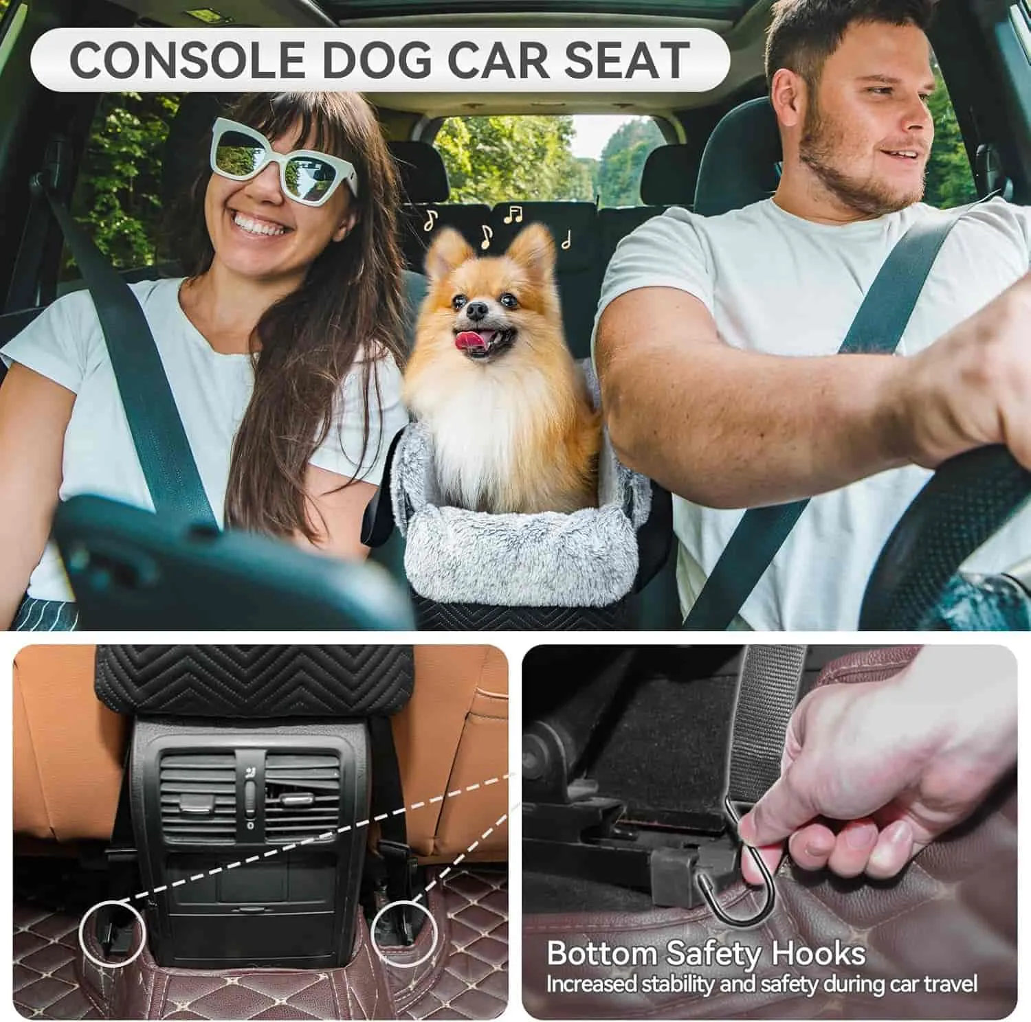 PETSFIT Center Console Dog Car Seat