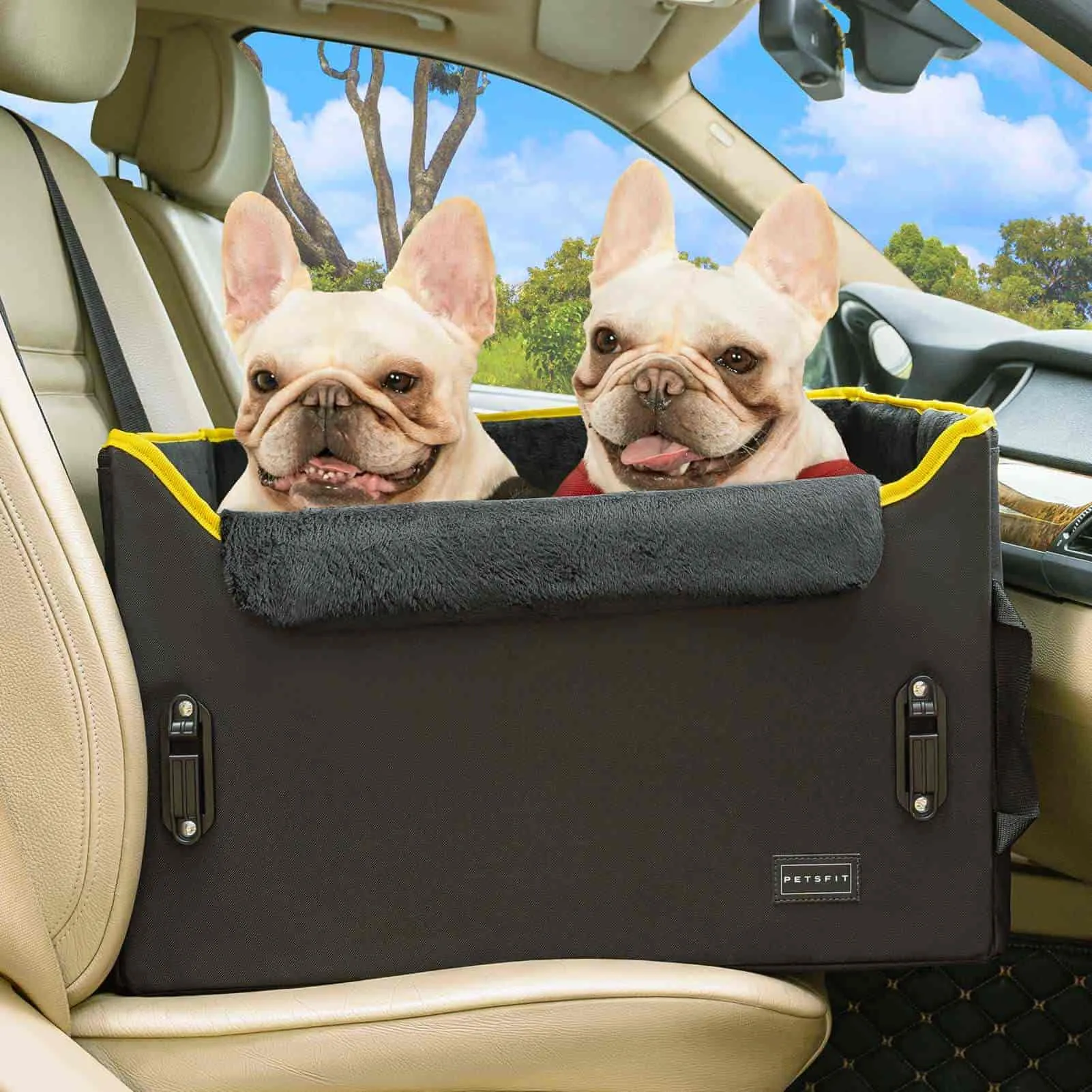 PETSFIT Dog  Car Booster Seat for Medium Dogs