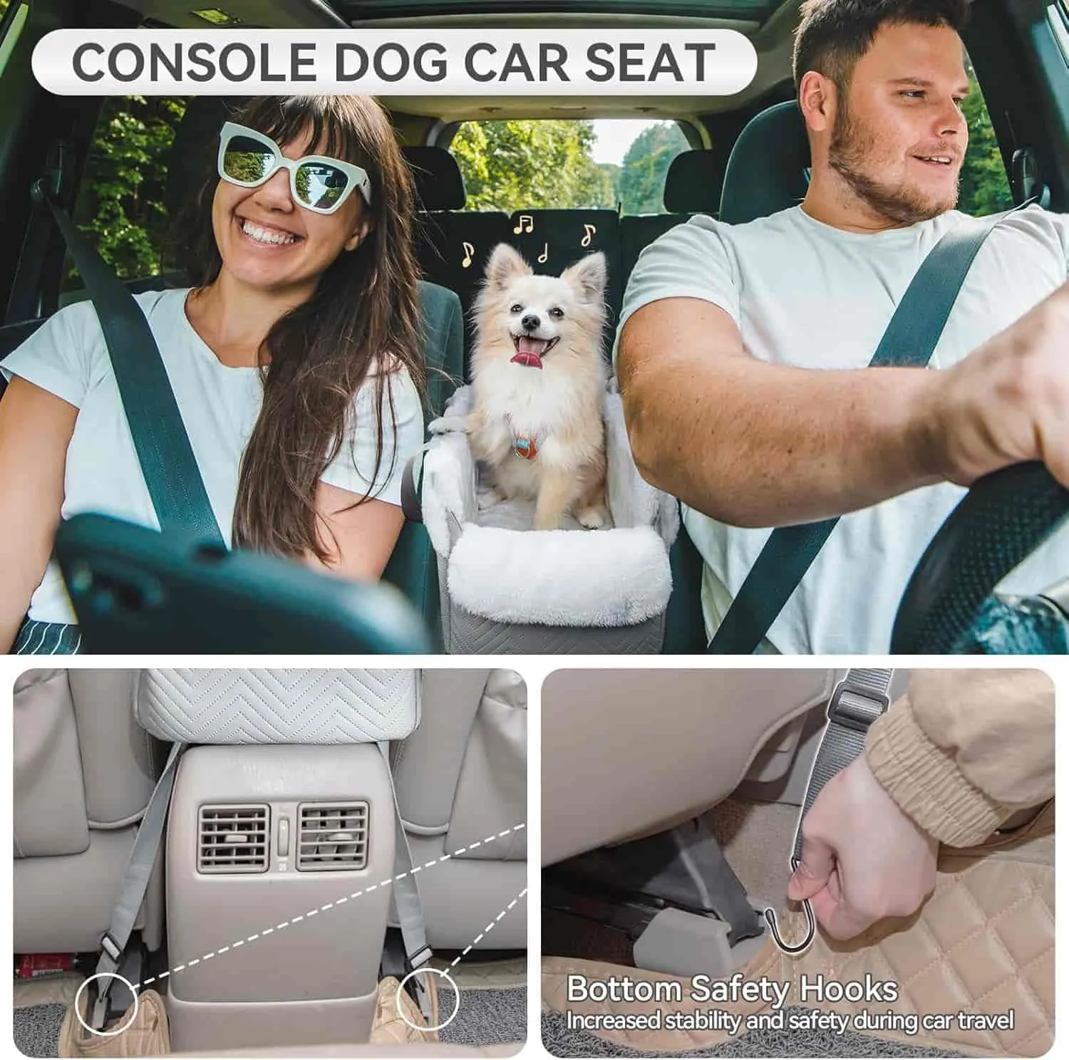 PETSFIT Small Dog Console Car Seat