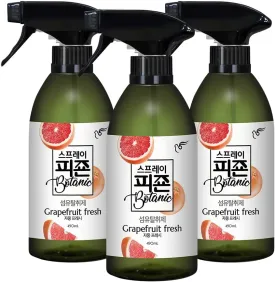 PIGEON Fabric Refresher, Grapefruit & Peach, Odor Eliminator for Home, Couch Spray Deodorizer, Fabric Refresher Spray for Furniture, Bed, Clothing, Curtains, Grapefruit Fresh  Pack of 3