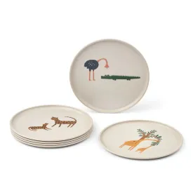 Plates - Remco - Set Of 6 - All Together/Sandy