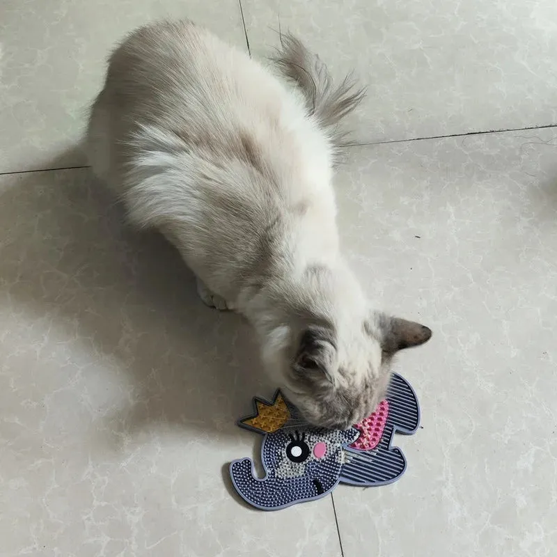 Silicone Slow Feeder for Pets - Anti-Choke Licking Pad for Cats and Dogs