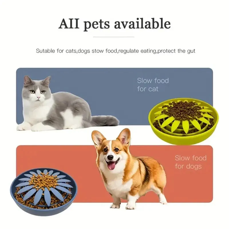 Silicone Slow Feeder for Pets - Anti-Choke Licking Pad for Cats and Dogs