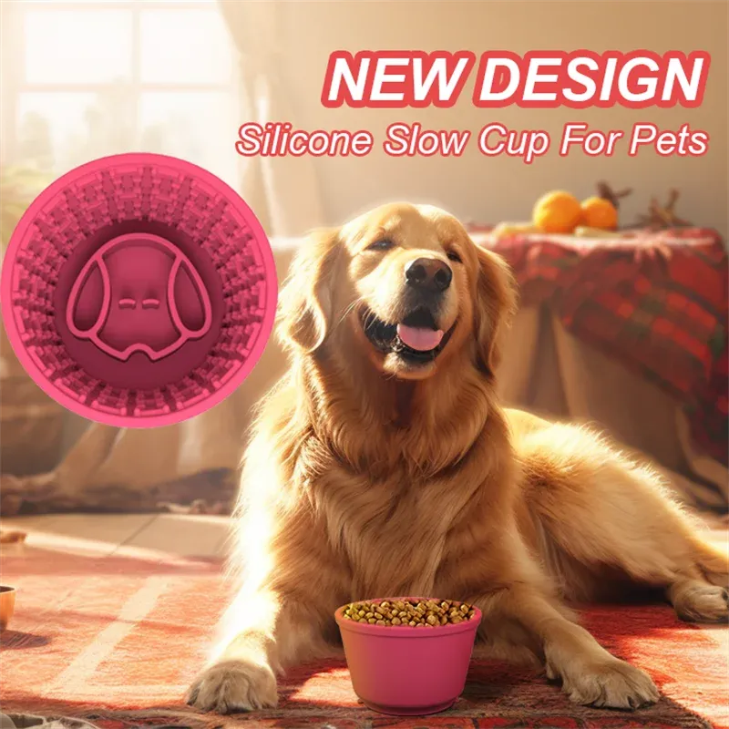Silicone Slow Feeder for Pets - Anti-Choke Licking Pad for Cats and Dogs
