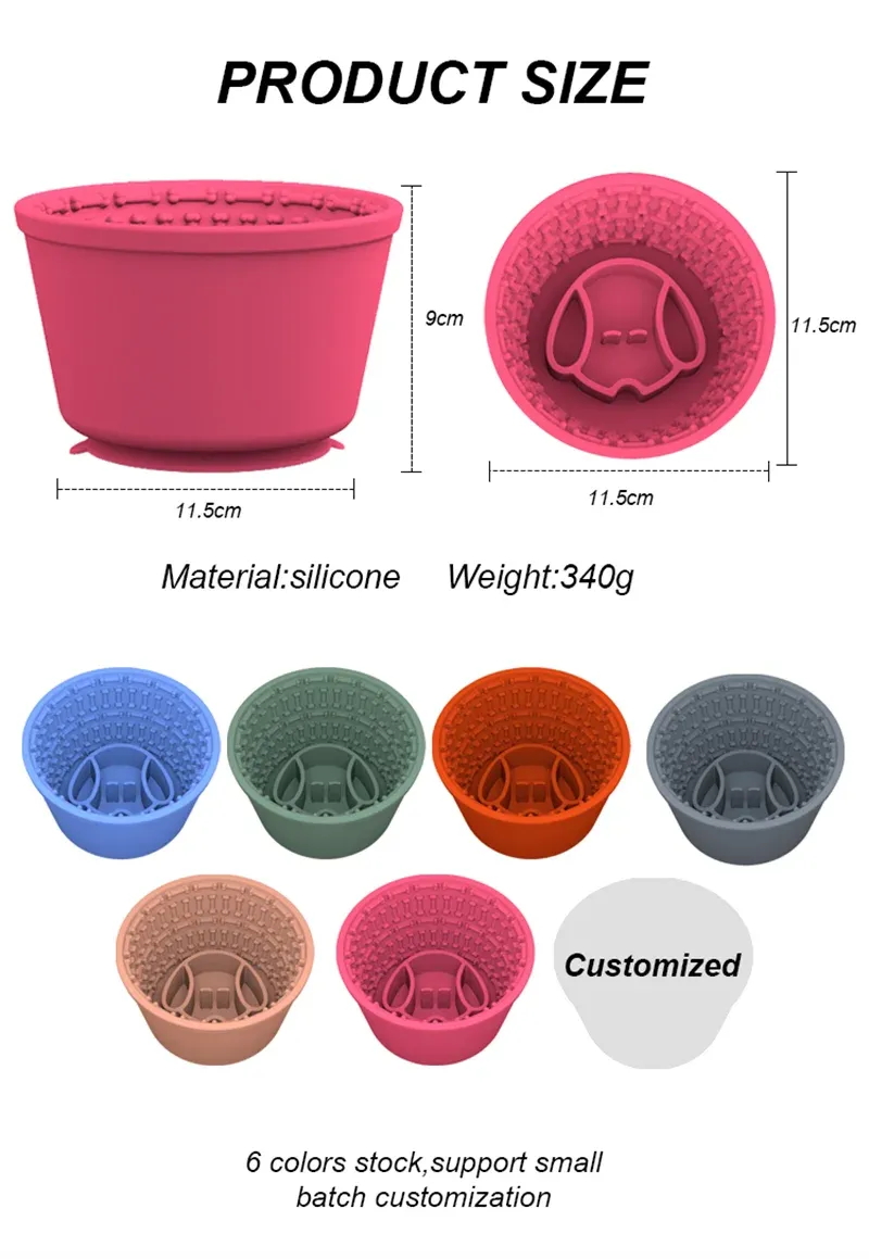 Silicone Slow Feeder for Pets - Anti-Choke Licking Pad for Cats and Dogs
