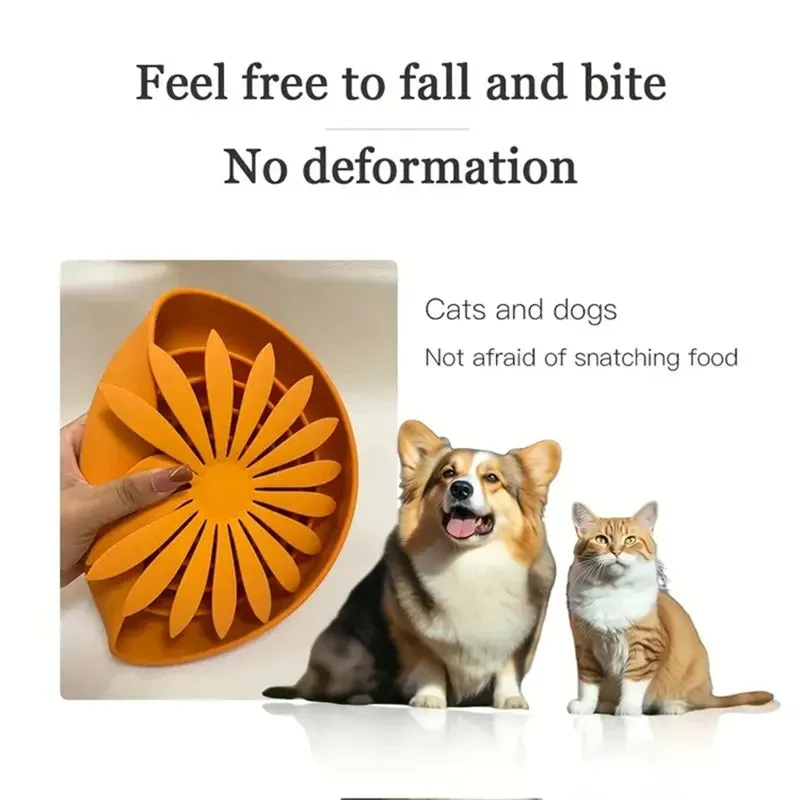 Silicone Slow Feeder for Pets - Anti-Choke Licking Pad for Cats and Dogs