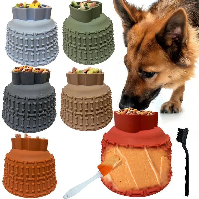 Silicone Slow Feeder for Pets - Anti-Choke Licking Pad for Cats and Dogs