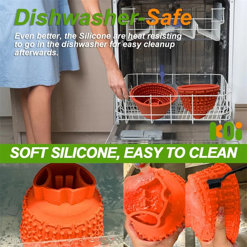 Silicone Slow Feeder for Pets - Anti-Choke Licking Pad for Cats and Dogs